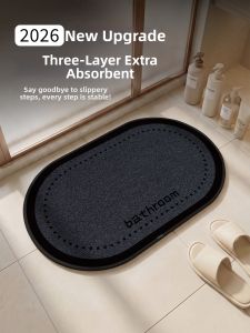 YK MORE | Water Absorbing Anti-Slip Bathroom Mat