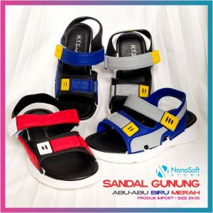 Sandal Gunung Anak Laki-laki Fashion Import Bahan Karet Jelly Nanasoft Store