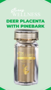 Easy Wellness Deer Placenta Stem Cell 60 Capsules with Pine Bark Extract- Immune System Support Cell Renewal Supplement