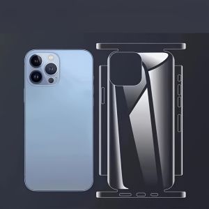 1-3Sets Back Hydrogel Film Border Frame Stickers for iPhone 16 Pro 16 Pro Max 16E Back & Side Full Cover Screen Protective Film