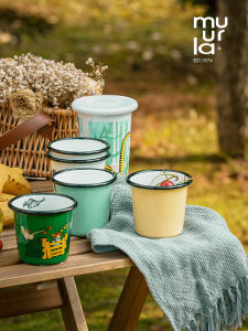 Finland Muurla Tumbler Series Solid Color Enamelled Cup Moomin Water Cup Household Cold Drink Cup Juice Cup