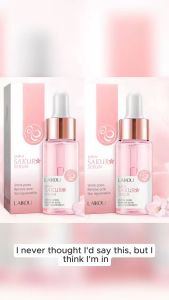 HE LAIKOU Japan Sakura Facial Serum Essence 17ml Shrink Pores Remove Acne Skin Rejuvenation
