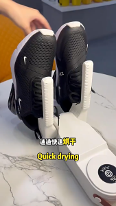 4-Head Shoe Dryer UV Sterilization Shoe Dryer with Timer 90° Foldable Deodorize Multi-Function Shoe Dryer 30S Heating Fast Drying Sterilization Dehumidification 360° All-round Heat