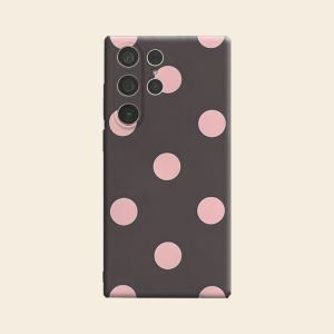 Ốp Lưng Bảo Vệ Toàn Diện Thời Trang Cao Cấp Dusty Pink Dot Cho Samsung Galaxy S26 S25 S24 A56 A36 Plus Ultra - Chống Sốc Chống Xước Nam Châm Mềm Mại