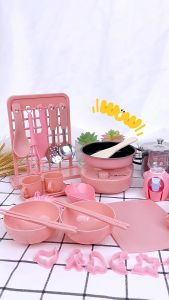 Kids Mini Kitchen Toy Set Children Real Cooking Pretend Play Game New Funny Kitchen Toys Girl Can Cook Mini Kitchen Items Real Cooked Family Toy Set