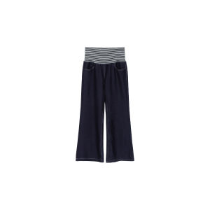 Summer Denim Halter Top and Flared Pants Set