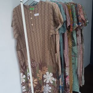 etnik fashion daster batik HAP baju tidur wanita dewasa busui 2 saku terbaru 2025 murah ibu we