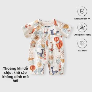 TONGLIANCHUXIN | Bodysuit Mỏng Thông Thở Cotton Hè