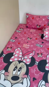 Sprei Motif Karakter MINNIE MICKEY MOUSE Terlengkap Harga Murah Berkualitas Set Sarung Bantal Sarung Guling