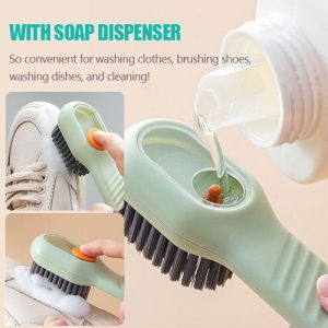 Multifunction Automatic Soap Liquid Adding Shoe Brush Soft-bristled Clothes Brush Clothing Board Brush Soap Dispenser Brush