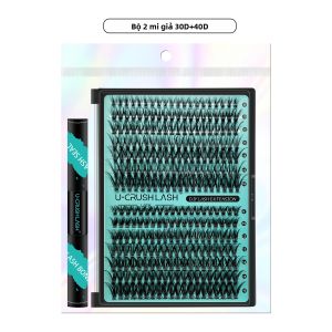 Bộ Mi Giả Phân Đoạn 280 Cụm Keo Dán & Giữ Cố Định 2 Trong 1 Giữ Lâu 72 Giờ Kiểu Dáng Phổ Biến 30D/40D Bộ Dụng Cụ Tự Làm Mi Giả