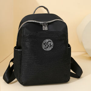 TANFAN | Glitter Simple Casual Backpack Large Capacity Commuter Bag