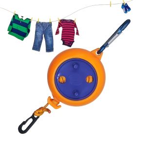 Clothesline Laundry Drying Rope 10M Outdoor Clothes Line Windproof Anti-Slip Retractable Cord For Laundry Drying Line Camping