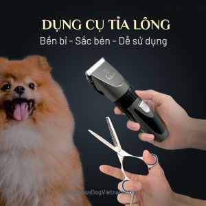 Bộ dụng cụ cắt tỉa lông - Tông đơ cho chó mèo - Kéo cắt tỉa lông thú cưng | BossDog