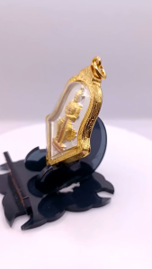 K617 ท้าวเวสสุวรรณ วัดจุฬามณี วัดจุฬามณี สมุทรสงคราม กรอบทองไมครอน 24K พร้อมส่ง