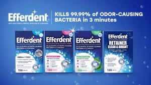 EFFERDENT DENTURE CLEANING RETAINER CLEANING TABLETS MINTY FRESH & CLEAN SOLD PER PACK ( 6 TABLETS)
