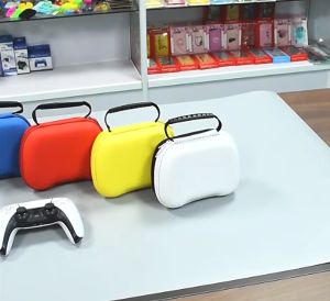 PS5 Control Bag Casing Pembawa Pengontrol Ganda untuk Tas Penyimpanan EVA Keras Gamepad PS5 Tahan Benturan Kedap Air Tas Pembawa Perjalanan