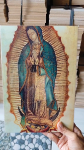 Hiasan Dinding Paus Fransiskus & Poster Kayu Rohani