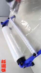 Wrapping Film Packaging Machine DTF Film Holder Packing Device with Cutter Cling Film Capsule Apparatus Cuttable Wall Mount Kit