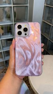 CLARITY SWIRL HOLOGRAM FEATHER CASE TEXTURE HARDCASE FOR VIVO Y38 Y28 Y27 Y27S Y200 Y200E Y22 Y22S Y21 Y21A Y21S Y20 Y20i Y20S Y100 Y18 Y17S Y17 Y16 Y15S Y15 Y12S Y12 Y1S Y36 Y35 Y33A Y33S Y33T Y03 Y02 Y01 Casing Shimmering brush back cover