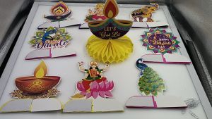 2023 Diwali Table Ornaments Party Decoration Deepavali Festival Gift Desk Deepavali Decoration Item