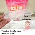(Isi 25pcs) (RL1B) Thinwall Klir Rectangle Long Food Grade Super Bening 750ml. 