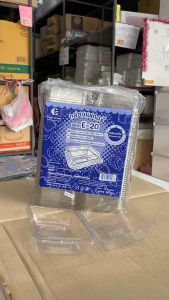 (ชุดละ 2 แพค) E-20 กล่องเบเกอรี่ กล่องแซนวิชทรงS&P แพคละ 50 ชิ้น ยี่ห้อEXCEL