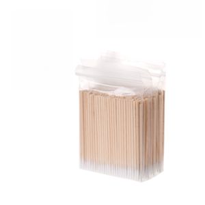 Disposable Cotton Swabs for Eyebrow And Eyeliner Touch up Sharp Tip Toothpicks Mini Head Beauty Salon Special Cotton Sticks