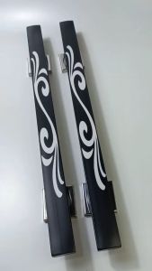 2set handle tarikan gagang pintu dan 1 slot rumah kunci untuk daun pintu 2 pintu depan model kupu tarung