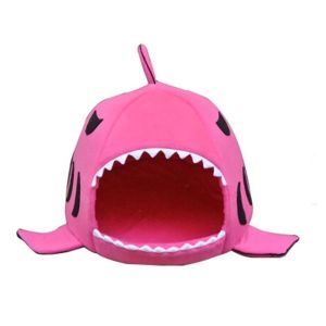 Thickened Closed Type Dog House Cat House Washable Small Dog Cartoon Shark Winter Warm Pet Nest Four Seasons Universal