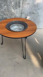 Replica Shop เตาปิ้งย่าง โต๊ะปิ้งย่างตรงกลาง โต๊ะปิ้งย่างพกพา ทรงกลม BBQ รุ่น WL-060