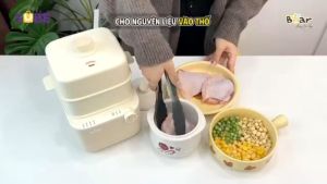 [MẪU MỚI] Nồi Nấu Chậm 08L BEAR Thế hệ mới SB-NNC08 Bản TIẾNG VIỆT Hàng Chính Hãng Bảo hành 18 Tháng