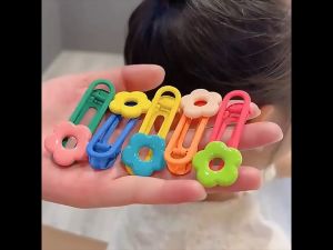 LD-C878 Jepit Rambut Anak Karakter 5IN1 Aksesoris Rambut Anak Perempuan Motif Bunga / Set Jepitan Rambut Korea Motif Love Lucu Isi 5pcs Hair Pin Set Import