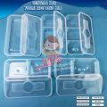 (Isi 25pcs) (RL1B) Thinwall Klir Rectangle Long Food Grade Super Bening 750ml. 