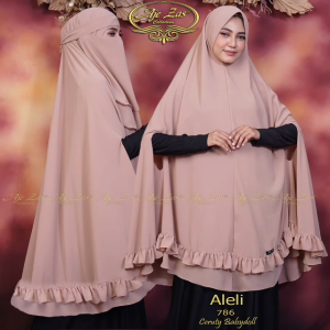 TERBARU! Hijab Instan Jumbo Rempel Kode ALELI Pet Antem Bahan Ceruty Babydoll By Ory AjeZas Collect
