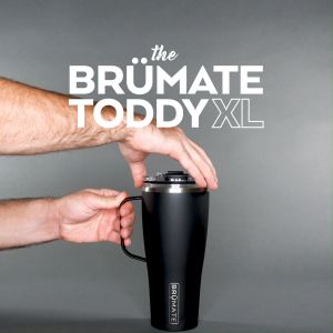 BrüMate TODDY XL Triple-Insulated Tumbler Stainless Steel Tea & Coffee Mug - 650mL/22oz & 946mL/32oz