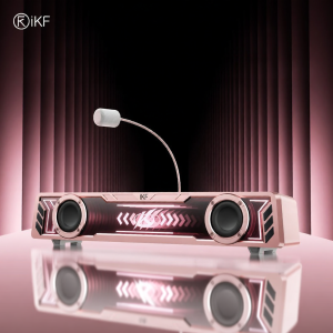 iKF | Wired Bluetooth Noise Cancelling Desktop Gaming Speaker