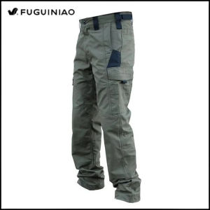 Fuguiniao ngoài trời không thấm nước Quần Túi Hộp co giãn Quần túi hộp lỏng lẻo chịu mài mòn nhiều túi quân đội Quần Quân Đội (S-3XL)