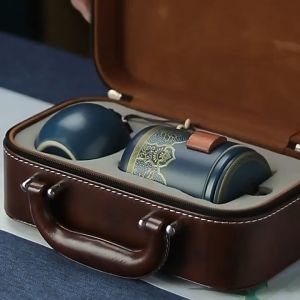 【MY】 A pot of three cups portable travel bag teapot gift 一壶三杯快客杯日式旅行茶具套装户外便携办公定制礼品送伴手礼