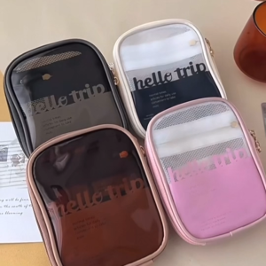 กระเป๋าใส กระเป๋าเครื่องสำอาง สำหรับเดินทาง ขนาดเล็ก cosmetic bag จัดเก็บเครื่องสำอาง Cutieworld