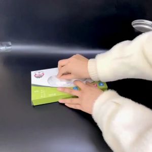100Pcs Disposable TPE Gloves Latex Food-grade Transparent Clear Gloves Kitchen Water-Proof Oil-proof Cooking Cleaning Household Disposable Gloves