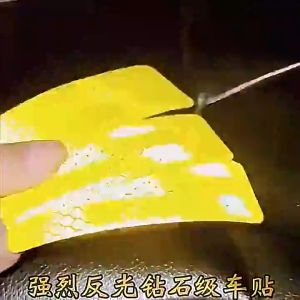 Motorcycle Car Reflective Sticker bicycle Helmet Traffic Safety Night Warning Mark Motorcycle Car Reflective Strip Tape Luminous Car Bumper Decals Reflective Anti-Scratch Tape