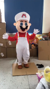 (Ready Stock) Super Mario Mascot Costume Cosplay Kostum Role Play Festival Party Halloween Cartoon Prop Anime Headgear
