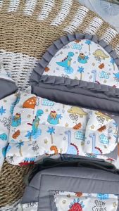 2in1 Gendongan Samping Bayi Terbaru Queen Baby Motif Karakter Dino