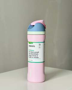 Owala FreeSip หลอดดูดน้ำแบบ2หัวสแตนเลสถ้วยน้ำจุของได้มากขนาด24ออนซ์/32ออนซ์