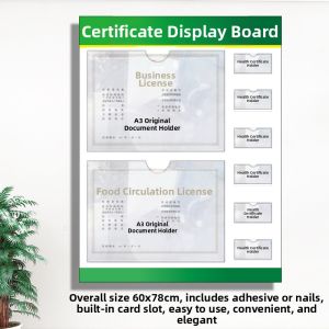 RUIKELAIXIANG | Business License and Permit Display Frame