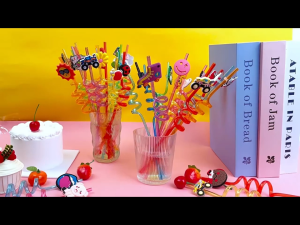 10pcs Reusable Ice Cream Straws for Birthday Party Supplies | Party Favors