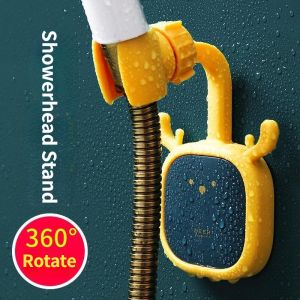 Showerhead Stand No-Drill Shower Holder Universal Shower Bracket 360° Shaking Head Adjustable Shower Head Rack