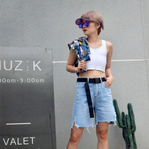 เสื้อกั๊กผ้าไหมน้ำแข็งแบบมีซิปเสริมหน้าอก ชุดชั้นในฤดูร้อน แขนกุด ทรงบาง เสื้อคลุมแบบสวมหัว สำหรับผู้หญิง