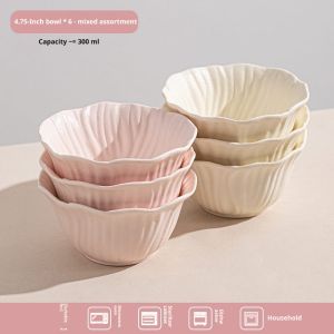 Mewah Premium Set Pinggan Mangkuk Warna Bawah Glasur Mudah Dicuci Dapur dinner wedding microwave gifts Creamy INS Style Rice Soup Ceramic Porcelain Keramik Bowl Plate Wedding Doorgift Tableware Gift High Temperature Underglaze Selamat ceramic